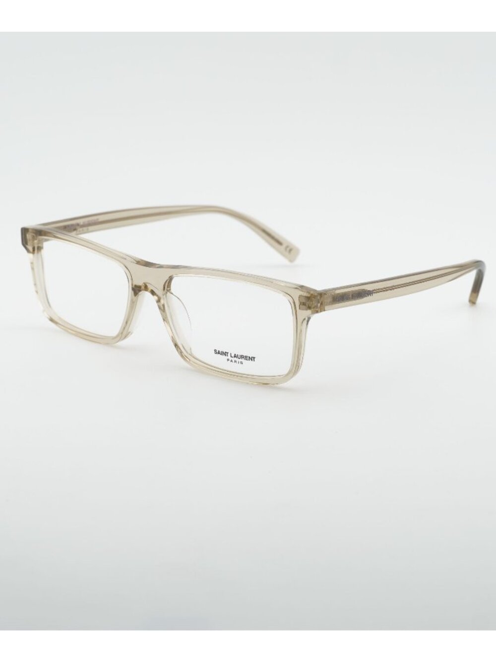 Saint Laurent SL483 003 Rectangle Eyeglasses Transparent Yellow 58mm